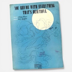 You Rhyme With Everything That Beautiful Sheet Music 1940 Provenance Oakland CA