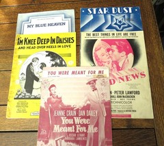 Lot of 10 Sheet Music 1920s Perry Como Star Dust Rudy Vallee My Blue Heaven