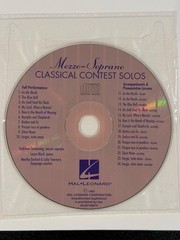 Classical Contest Solos Mezzo Soprano 10 Song Vocal Sheet Music Book w/CD 1997