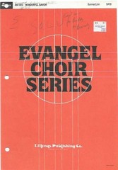 Wonderful Savior Sheet Music SATB Evangel Choir Series Lillenas