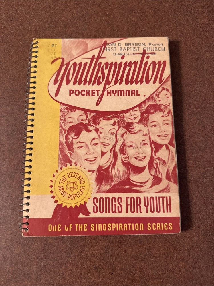 Youthspiration Pocket Hymnal Songs For Youth Singspiration 1948 Spiral Bound