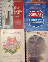 Sheet Music Books Vocal and Piano Accompaniment, Lot of 4, Pre-owned, 1980-95