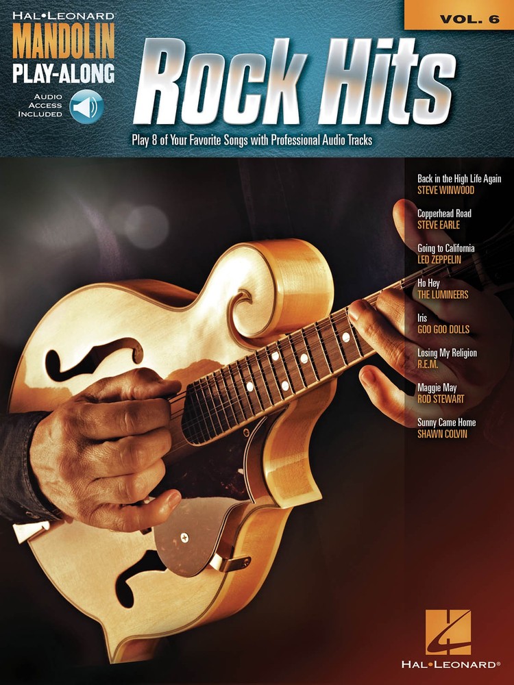 Rock Hits Mandolin Play-Along Vol 6 Tab Sheet Music Song Book Online Audio