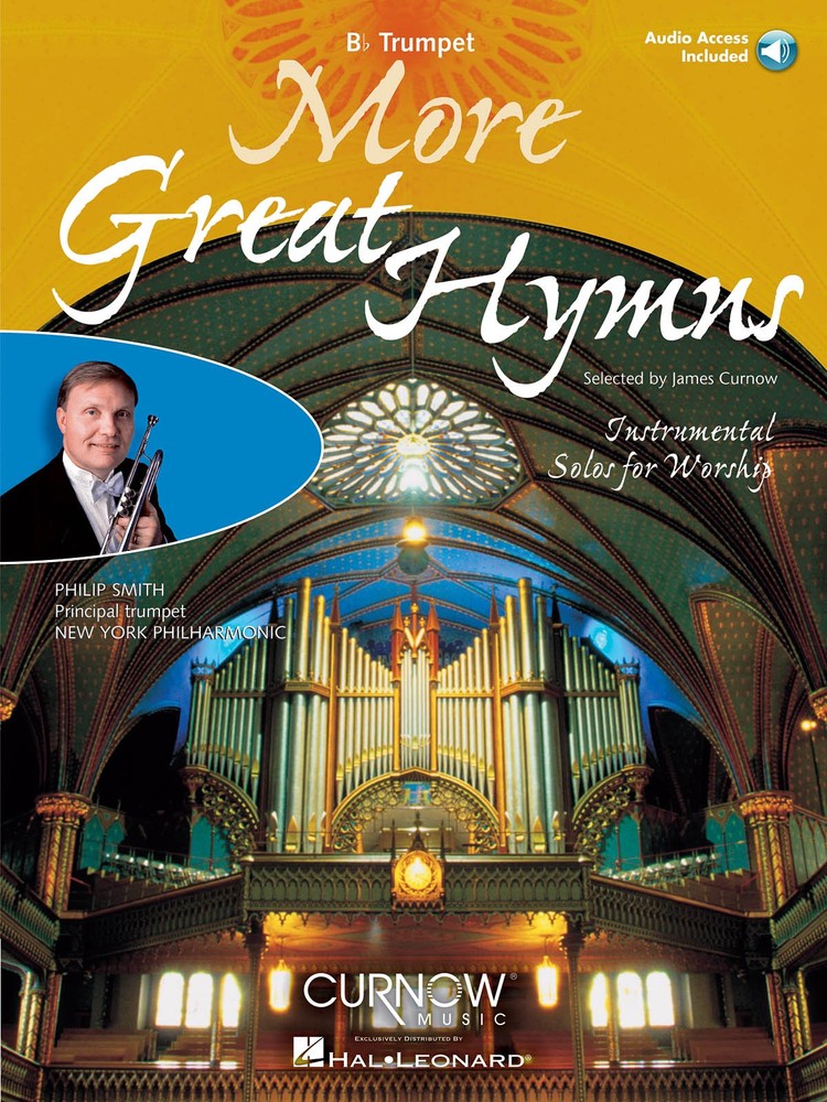More Great Hymns Trumpet Solo Christian Sheet Music Play-Along Book Online Audio