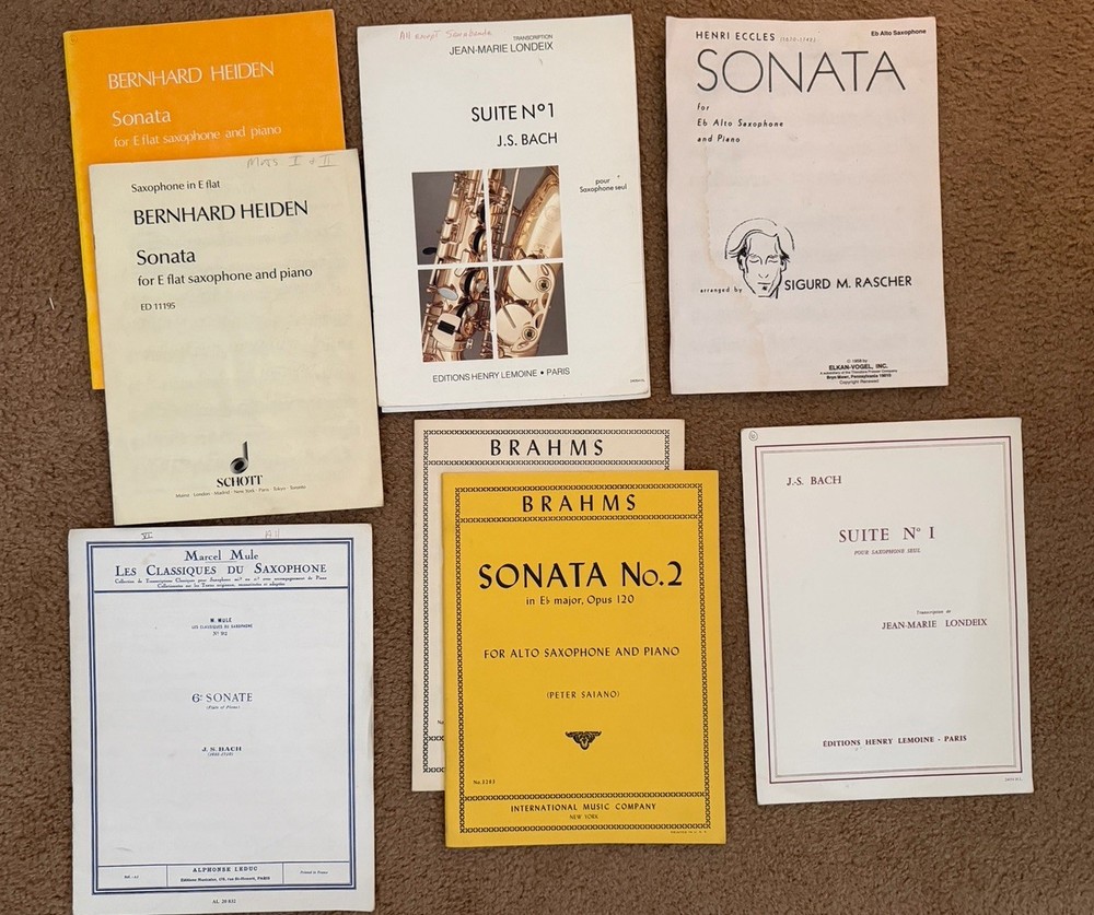 Solo Music For Alto Saxophone – Used (good)