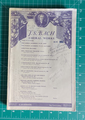 Vintage Sheet Music Book JS Bach Choral Works Mass In B Minor