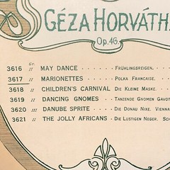 Antique 1901 Marionettes Polka Francaise Sheet Music by Geza Horvath