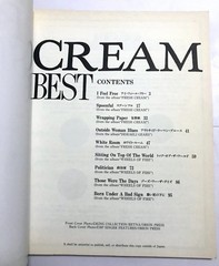 CREAM BEST BAND SCORE JAPAN GUITAR TAB