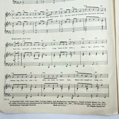 1967-68 Hair The American Tribal Love Rock Musical Sheet Music 5 Pages Vintage