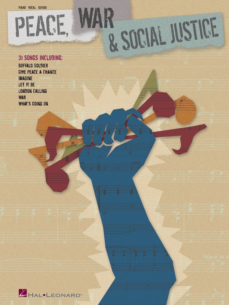 Peace War Social Justice Piano Sheet Music Guitar Chords 31 Songs Book