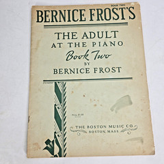 Bernice Frost The Adult At The Piano Book Two Folk Music Instruction 1950 Vtg