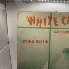 Vintage Irving Berlin White Christmas Simplified Piano Solo Sheet Music 1943 USA