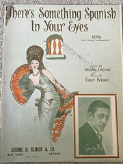 1927 THERE&rsquo;S SOMETHING SPANISH IN YOUR EYES Sheet Music GEORGE PRICE by Friend