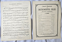 Vintage Clarinet Piano Sheet Music Lot 6 Pieces Begin The Beguine Stamitz
