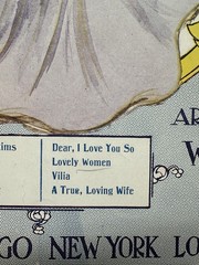 11×14 Undated Musical Revue sheet music MERRY WIDOW Franz Lehar ‘Lovely Women’