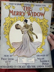 11×14 Undated Musical Revue sheet music MERRY WIDOW Franz Lehar ‘Lovely Women’
