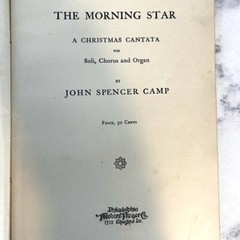 Vintage early 1900’s sheet music Morning Star, Invictus piano arrangements Paper