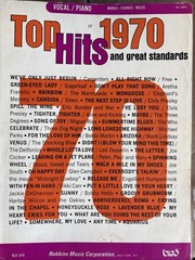 Top Hits 1970 Songbook Vocal Piano Chords Robbins Music