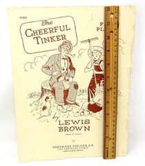 The Cheerful tinker Sheet Music 1942 For Piano Beginner US Seller