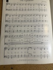 Vintage Southern Gospel Sheet Music The Lighthouse Shape Notes 1971 Piano Voice