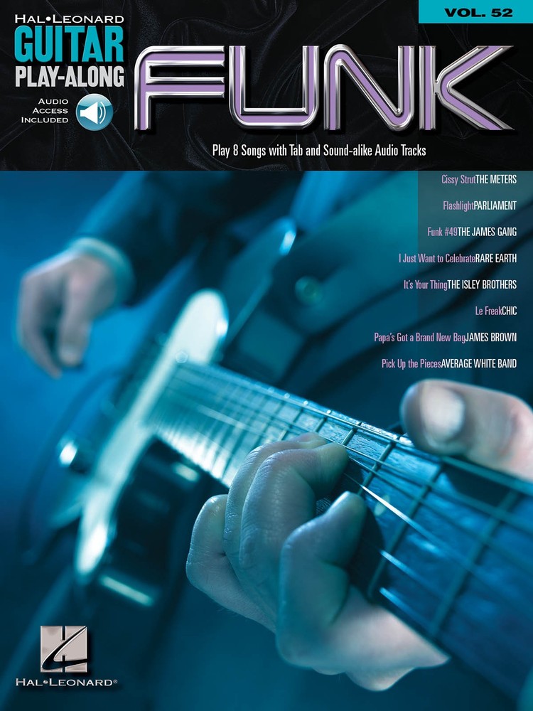 Funk Guitar Play-Along Vol 52 Notes & Tab Sheet Music Songs Book Online Audio