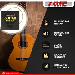 5 Core Acoustic Guitar Strings Brass Heavy Duty Extra Light Gauge High Carbon…