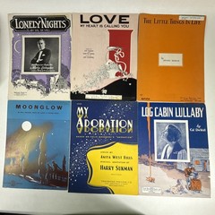 Vintage 1920&rsquo;s-1950&rsquo;s Large Sheet Music Lot Of 115 (1)