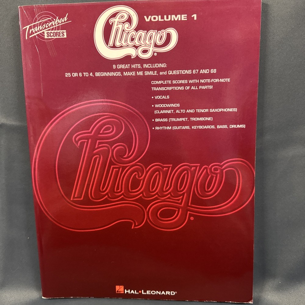 Chicago – Transcribed Scores – Volume 1 Sheet Music – #HL000672367