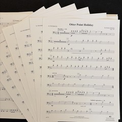 Otter Point Holiday Robert Sheldon Concert Band Score Parts Grade 4 Alfred