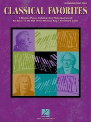 Classical Favorites Piano Solo Sheet Music 8 Pieces Hal Leonard Book