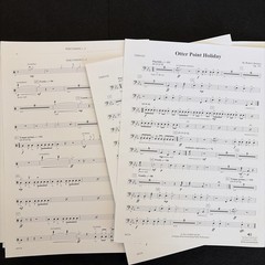 Otter Point Holiday Robert Sheldon Concert Band Score Parts Grade 4 Alfred