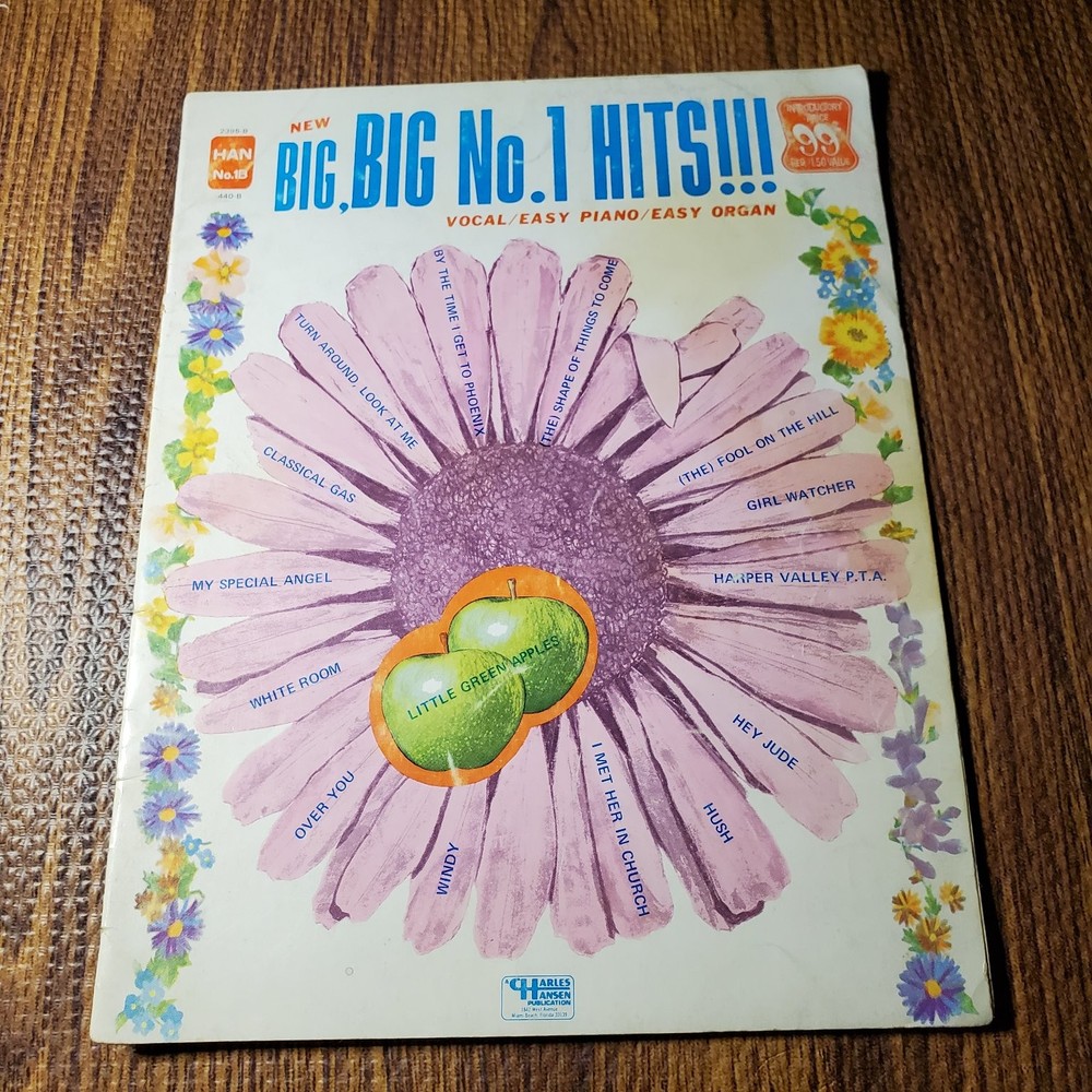 Big, Big No. 1 Hits!!! Vocal/Easy Piano/Easy Organ Songbook Hansen