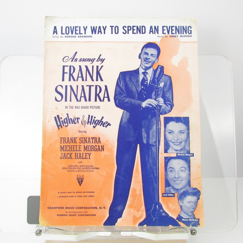 A Lovely Way To Spend An Evening Sheet Music Sinatra Higher & Higher P/V/G