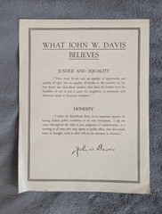 March To The White House 1924 Sheet Music John W. Davis Democratic Committee