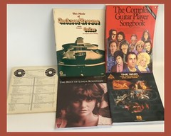 Guitar Song Books—The Who/Beatles/Ronstadt/J. Browne/Etc – LOT OF 5 Books!