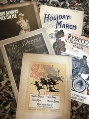 5-pack 11×14 sheet music pre-1920 Kids/Childhood Days