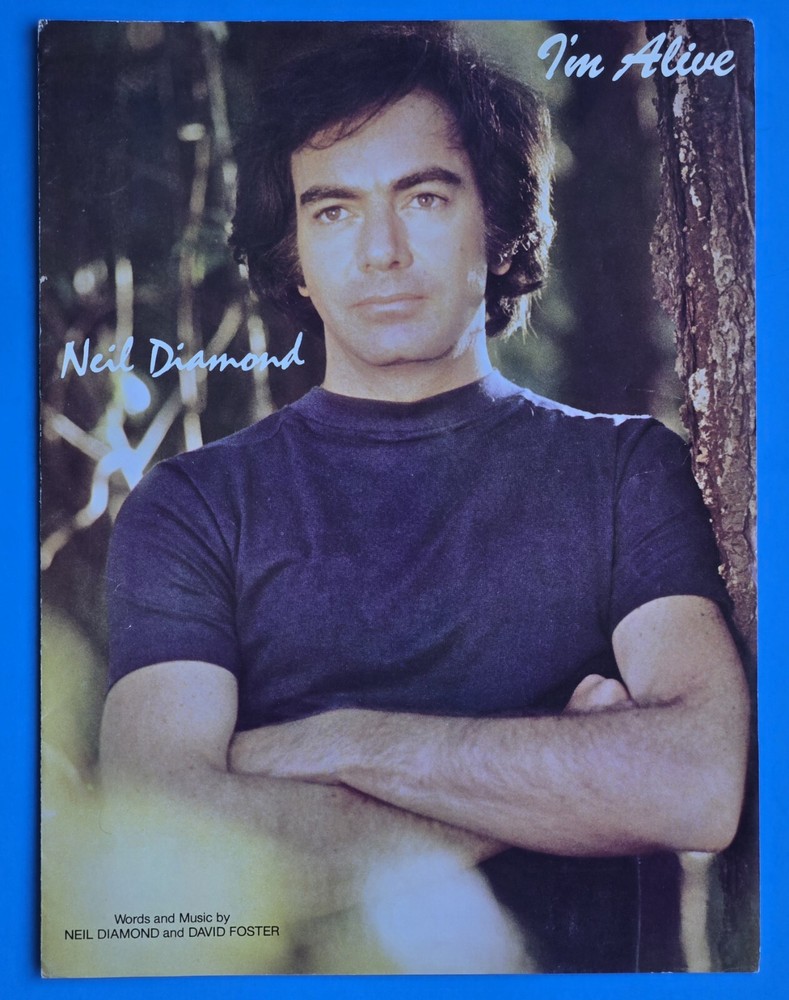 Neil Diamond Im Alive Sheet Music Piano Vocal Guitar Vintage &rsquo;83 USA Cherry Lane