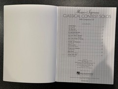 Classical Contest Solos Mezzo Soprano 10 Song Vocal Sheet Music Book w/CD 1997