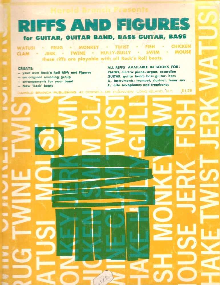Riffs And Figures for Guitar, Guitar Band, Bass Guitar, Bass & More 1965