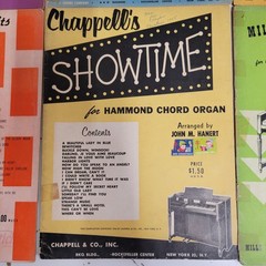 Hammond Organ Sheet Music Books Vtg 50s Lot of 6 USA Hymns Showtime