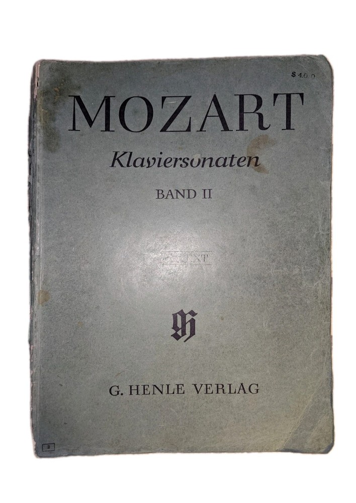 MOZART Klaviersonaten Band II URTEXT G HENLE VERLAG Piano Sheet Music Book