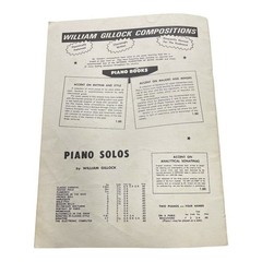 New Orleans Jazz Styles William Gillock Willis Music Keyboard Piano Intermediate