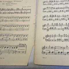1908 The Merry Widow Waltz Piano Sheet Music Franz Lehar Century Edition 1310