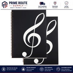 160 Pages Composition Staff Paper Notebook Set – 2 Pack with Smooth Page Turning