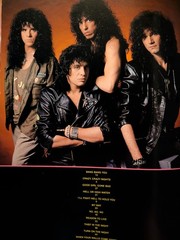 KISS Crazy Nights Songbook. Rare 1987 Gene Paul Bruce Kulick Eric Carr