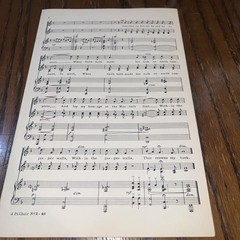 Sheet Music Vtg My Task Piano Voice Solo Medium Eb Ashford Lorenz Publishing
