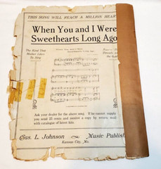 Sheet Music Only A Faded Rosebud By Chas L Johnson Words William R Clay