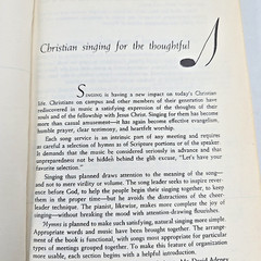 Inter-Varsity Christian Fellowship Hymns Music Songbook Gospel 1950 Book Vintage