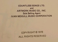 1978 Songbook: ABBA « The Folio », Sheet Music Piano Vocal Guitar Song Book, EX