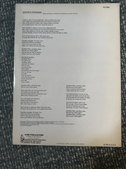 FREE SHIP! 1978 Goodbye Stranger A&M Records Hodgson Dave Supertramp Manuscript